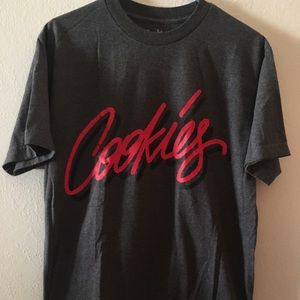 Cookies Gray 80s style logo tee